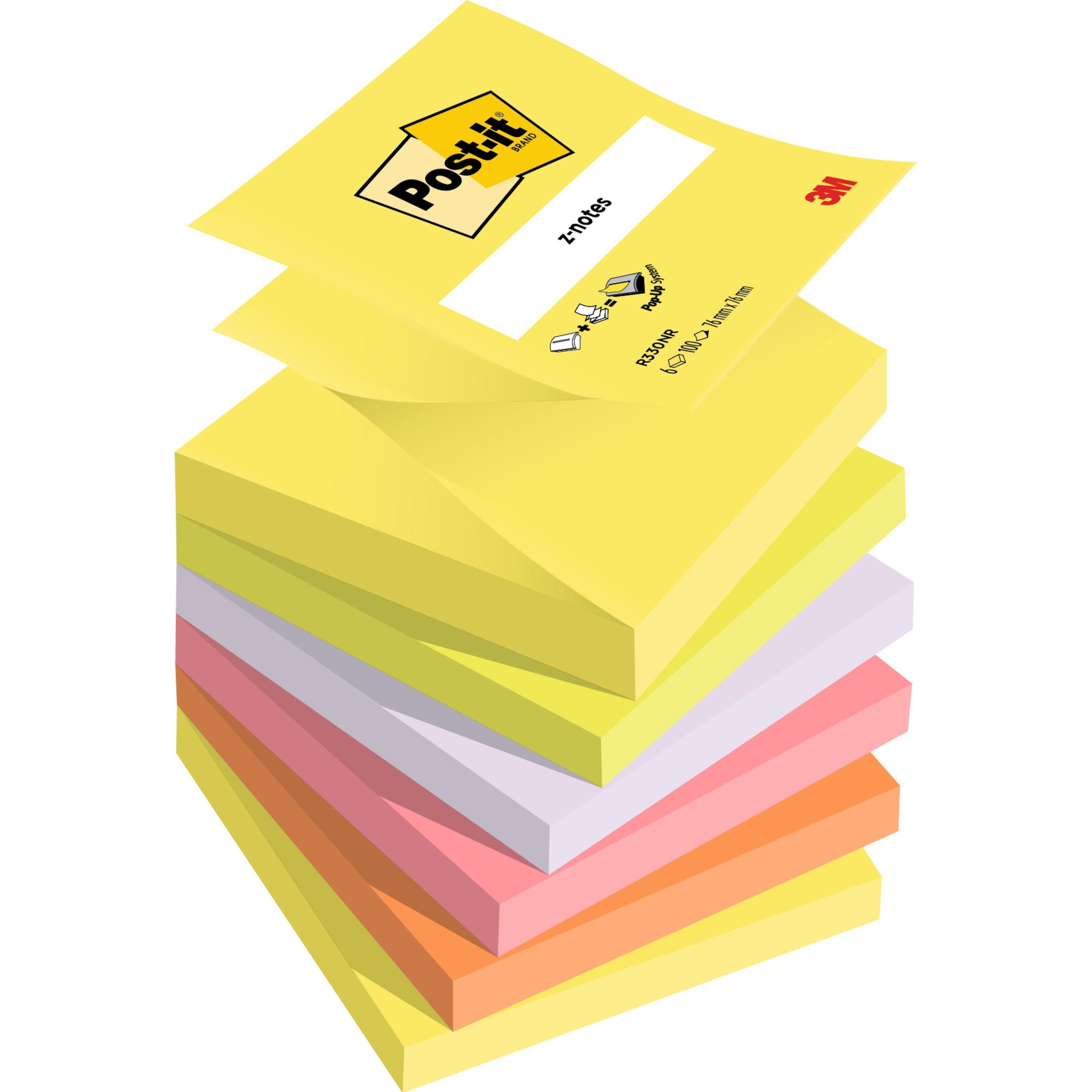 Post-it, Post-it, Z-Notes Rainbow (76 x 76 mm)