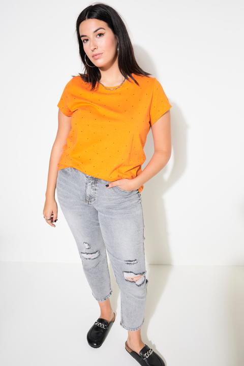 Actual product image Studio Untold Rhinestone Cap Sleeve Tee (56)