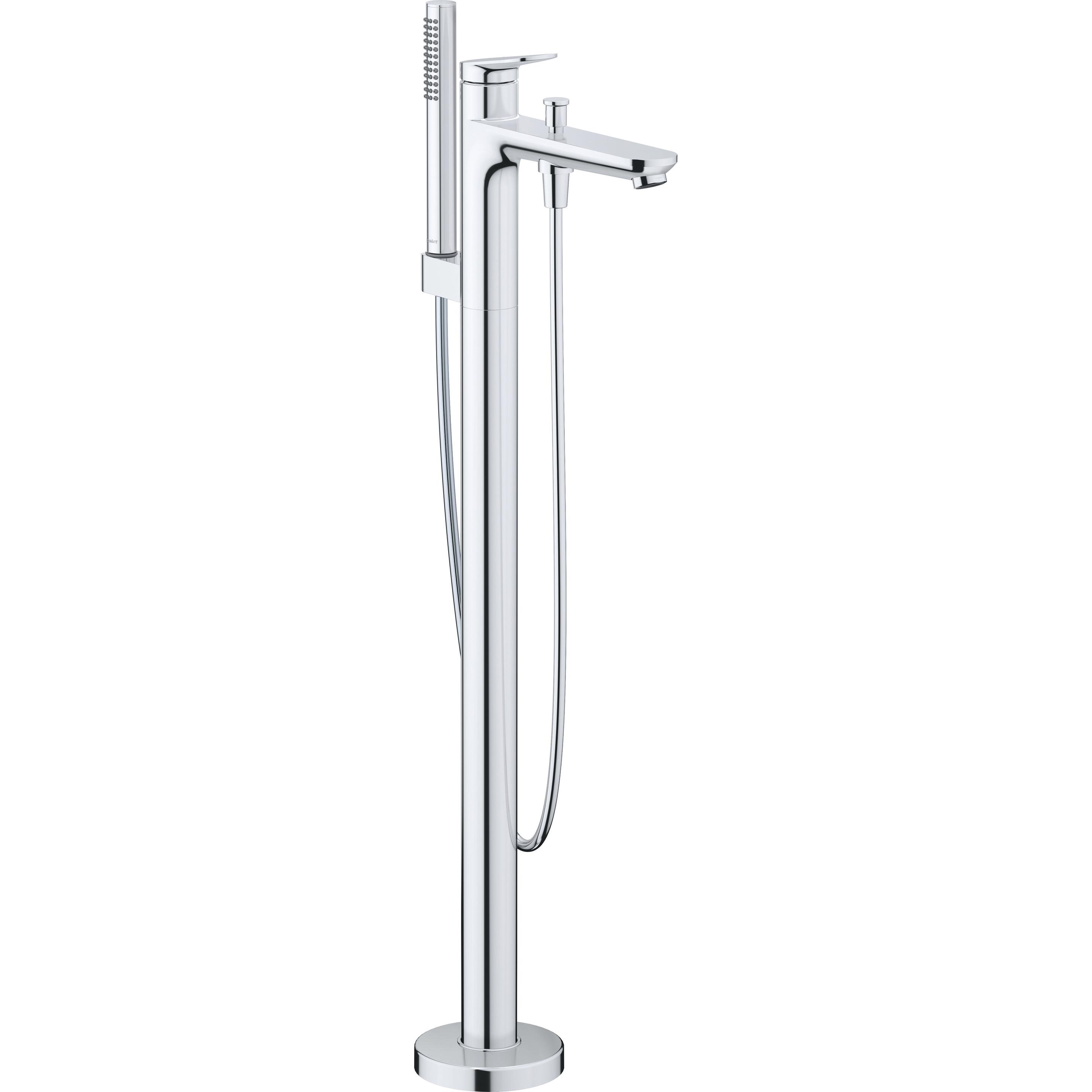 Duravit, Badarmatur, Wave Einhebel-Wannenmischer bodenstehend