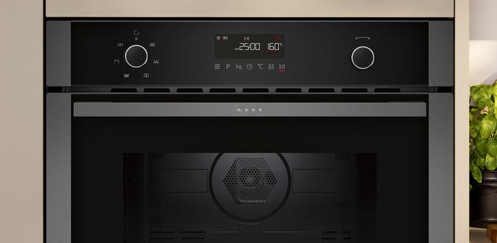 Produktbild Neff N 50, Einbau Mikrowelle mit Heissluft, 60 x 45 cm, Graphite-Grey, C1AMG84G1