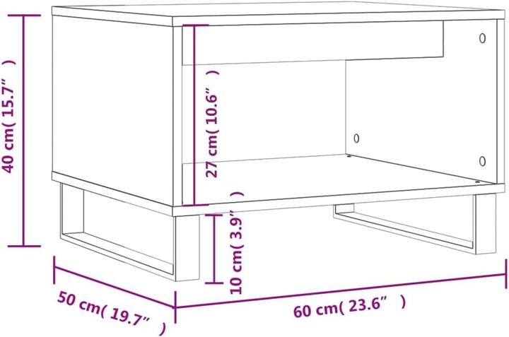 Image du produit vidaXL Couchtisch (60 x 50 x 40 cm)