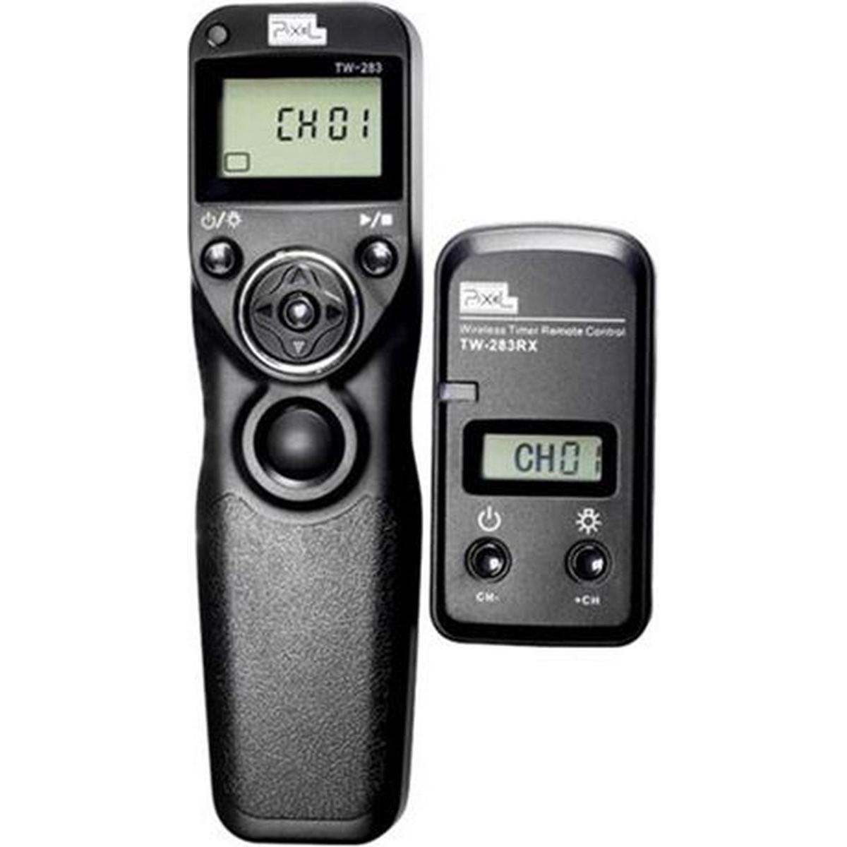 Pixel Timer Telecomando senza fili TW-283/S2 per Sony (Funk), Telecomando fotocamera, Nero