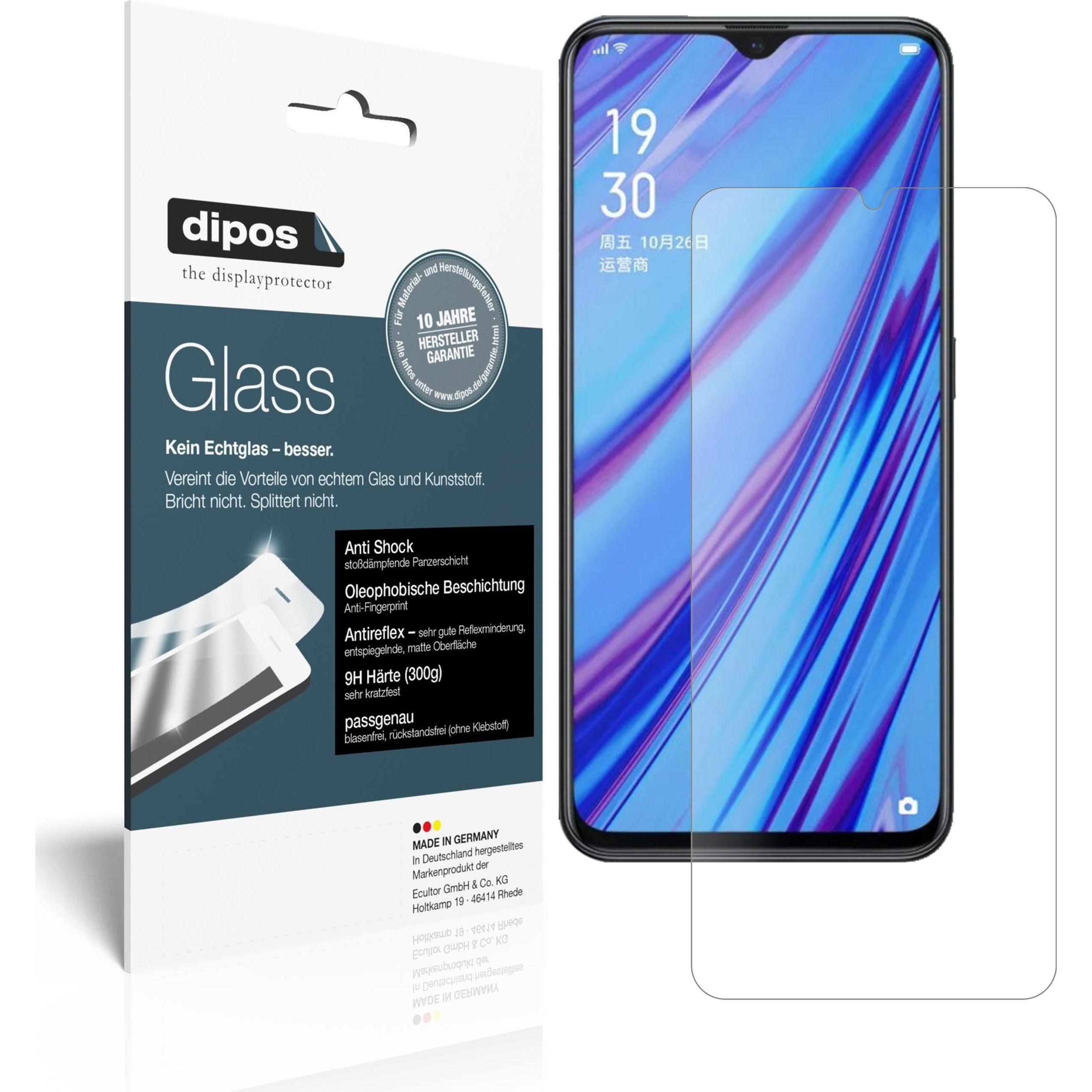 Dipos Displayschutz Anti-Shock (2 Stück, Oppo A9X), Smartphone Schutzfolie, Transparent