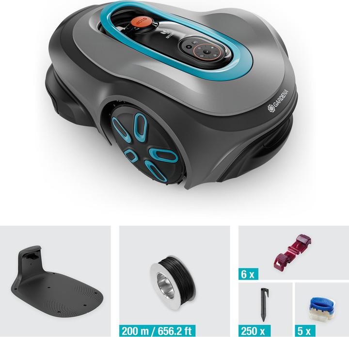 Produktbild Gardena Mähroboter smart SILENO max 1.200 qm (1200 m², Begrenzungskabel)