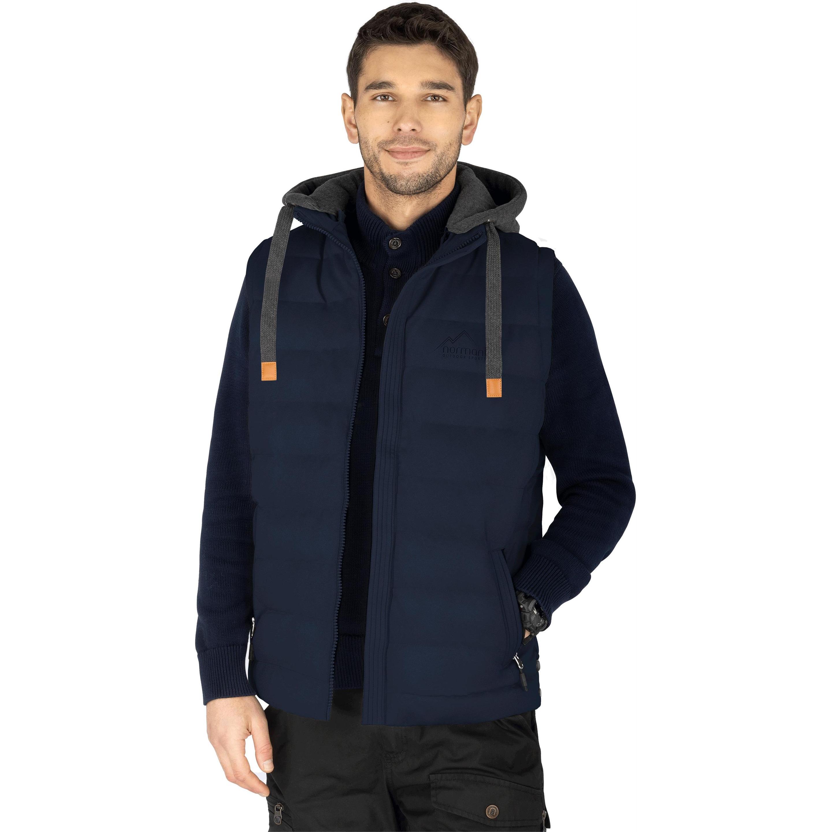 Thumbnail - Normani, Herren, Weste, Herren Winter-Steppweste Nanaimo - 1557, Blau, (6XL)