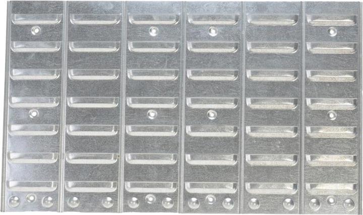 Actual product image Hünersdorff Metal slotted wall for open fronted storage boxes made of PP, for size 1-4