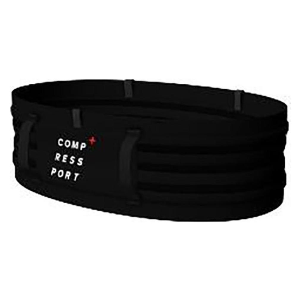 Compressport, Unisex, Gürtel, Free Belt Pro, Schwarz, (L, M, L, M)