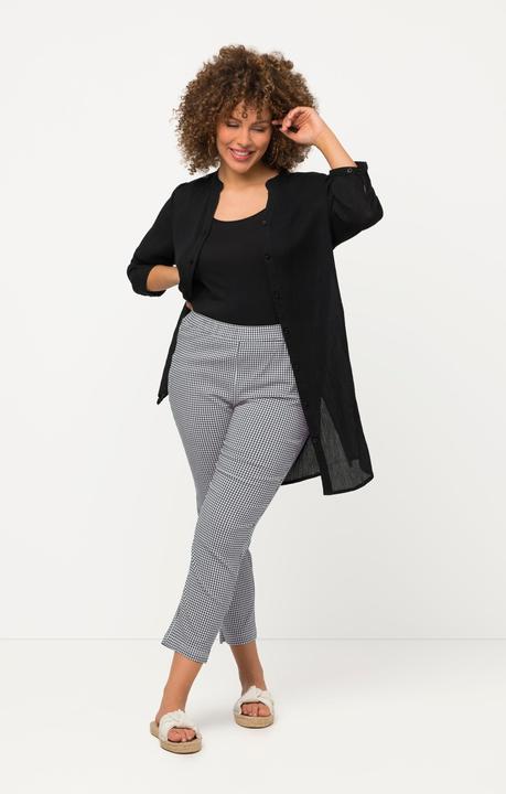 Produktbild Ulla Popken 7/8-Bengalinhose Sienna, Vichykaro, hochelastisch (56)