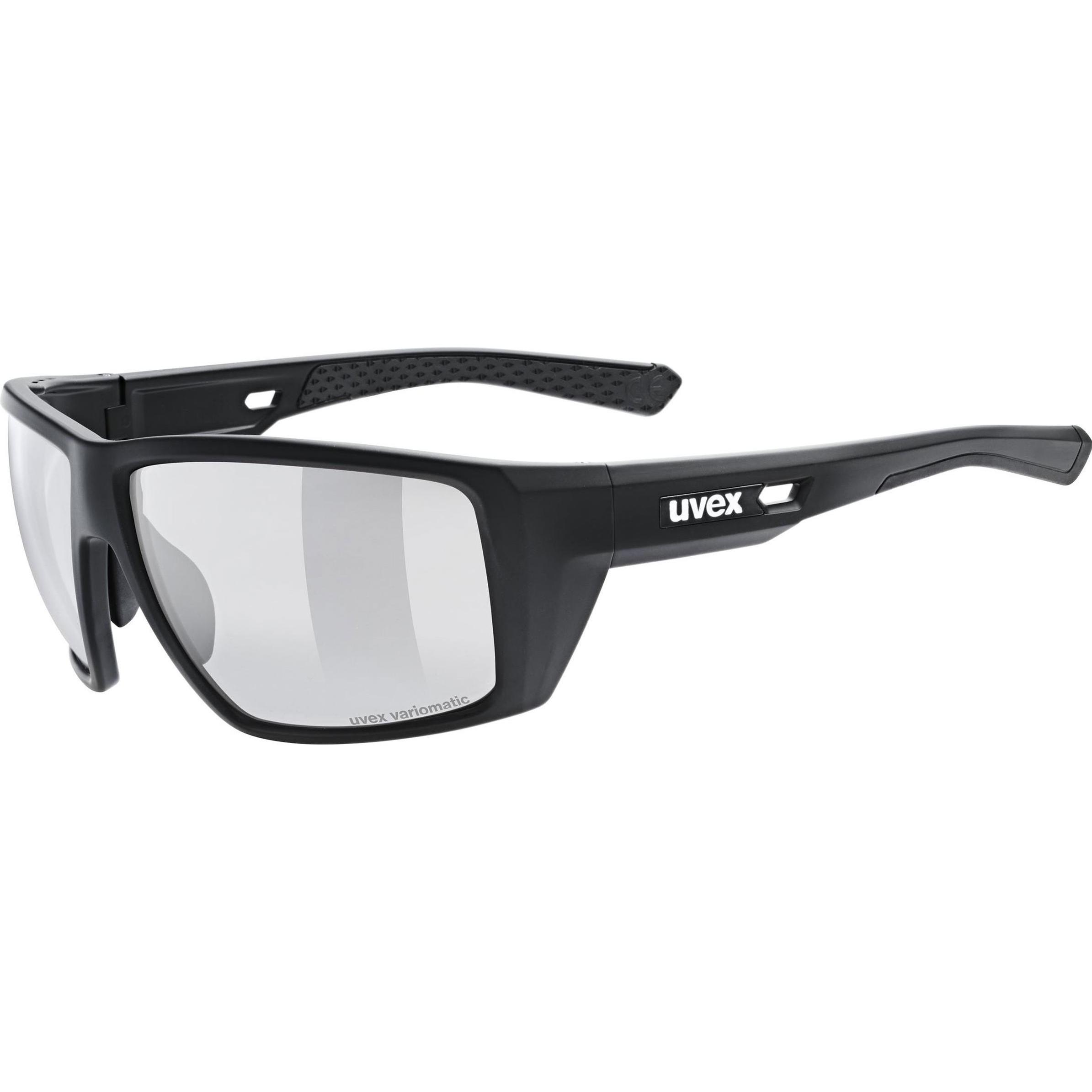 Uvex, Unisex, Occhiali Sportivi, Mtn Venture V (Nero Opaco, Fumo), Nero