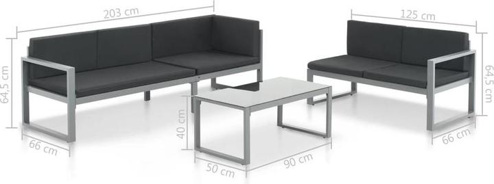 Immagine prodotto vidaXL Gartenmöbel Set