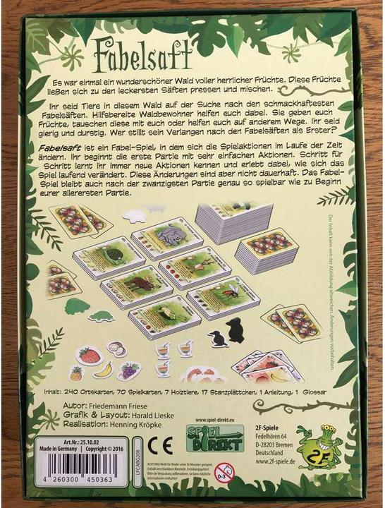 Actual product image Fable Juice (German, 2 - 5 Players)