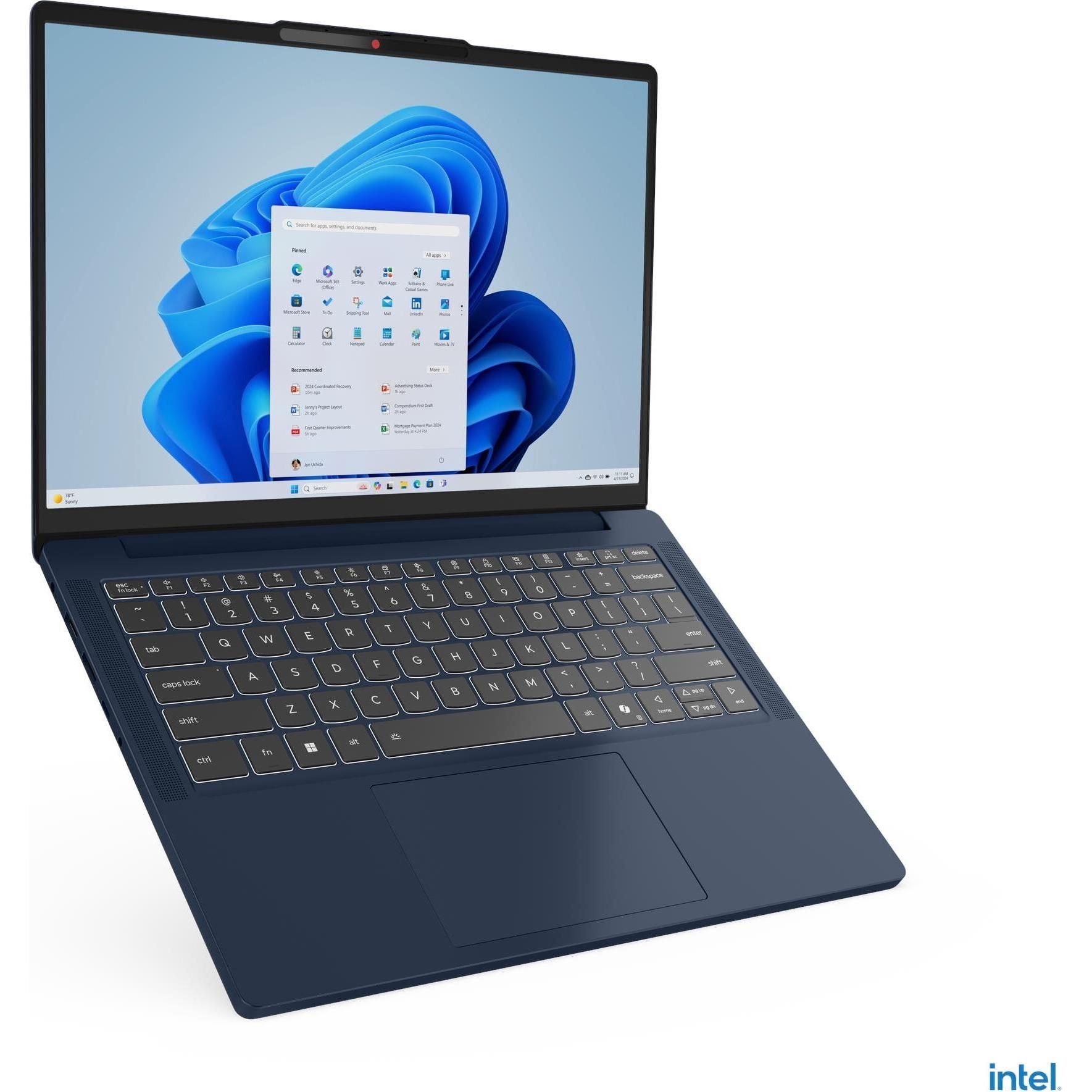 Lenovo IdeaPad Slim 3 (14", 512 GB, 24 GB, DE, Intel Core i5-13420H), Notebook, Blau