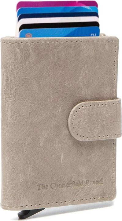 Image du produit The Chesterfield Brand Antique Buff Porte-cartes de crédit Protection RFID Cuir 7 cm
