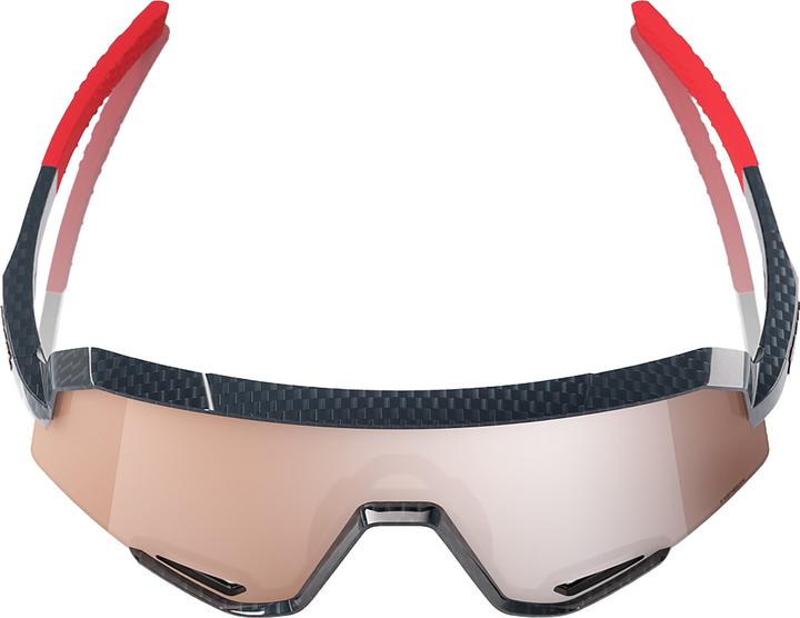 Immagine prodotto 100% Slendale - Fibra di carbonio lucida - HiPPER Crimson-Silver L (Fibra di carbonio lucida, Lente HiPER Crimson-Argento)