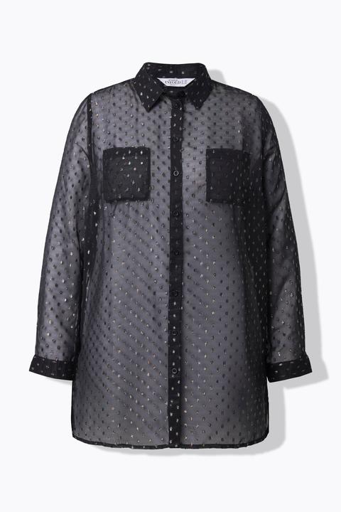 Immagine prodotto Studio Untold Camicia dal taglio ampio e dritto con chiffon con glitter (60)