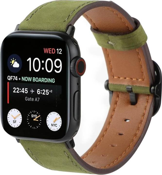 Produktbild Cover-Discount Apple Watch 44/45/46/49mm - Ersatzband Armband Leder (Leder)