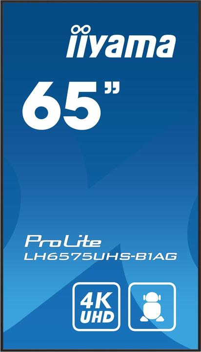 Produktbild iiyama 65IN IPS PANEL 4K UHD 3840X2160 (3840 x 2160 Pixel, 64.50")