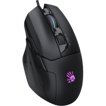 Thumbnail - A4Tech Bloody W70 Max Activated, RGB podsvícená herní myš, 12000 DPI, USB, černá (Kabelgebunden), Maus, Schwarz