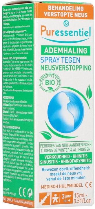 Produktbild Puressentiel Abschwellendes Nasenspray ätherisches Öl Bio (1 Stück)