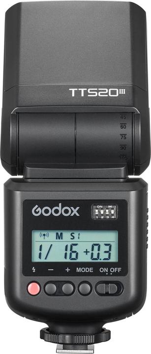 Produktbild Godox TT520III Camera Flash with LCD Screen (Aufsteckblitz, Canon, Fujifilm, Nikon, Olympus, Panasonic, Sony)