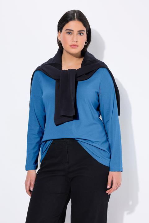 Produktbild Ulla Popken Shirt, Slim, Rundhalsausschnitt, Langarm (42, 44)