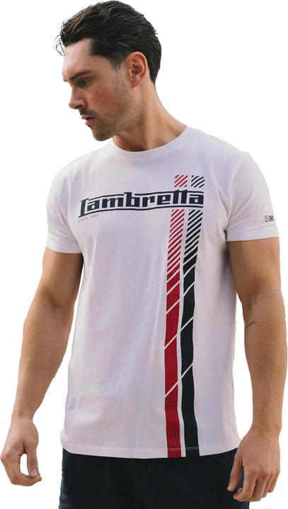 Actual product image Lambretta Mens SS25 Racing Stripe T-Shirt (XL)