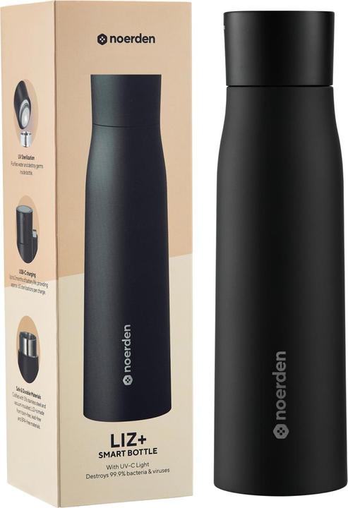 Produktbild Noerden LIZ+ UV Trinkflasche 500ml schwarz (0.50 l)