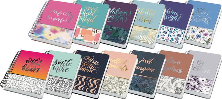Actual product image Jolie Spiral notebook (A5, Checked, Hardcover)