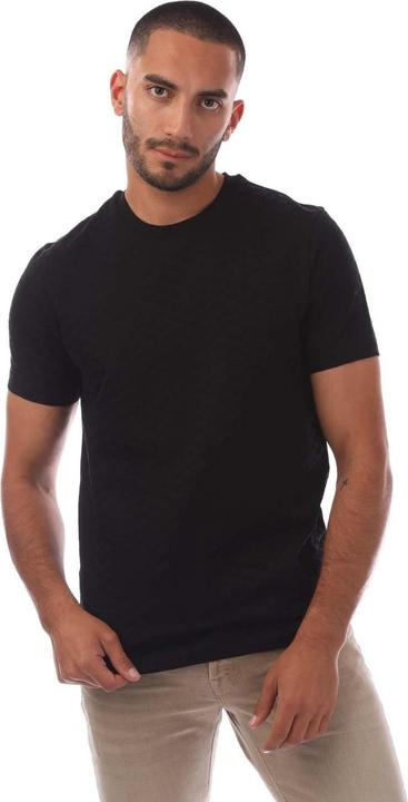 Actual product image Emporio Armani Mens Eagle Jacquard All-Over Print T-Shirt (L)