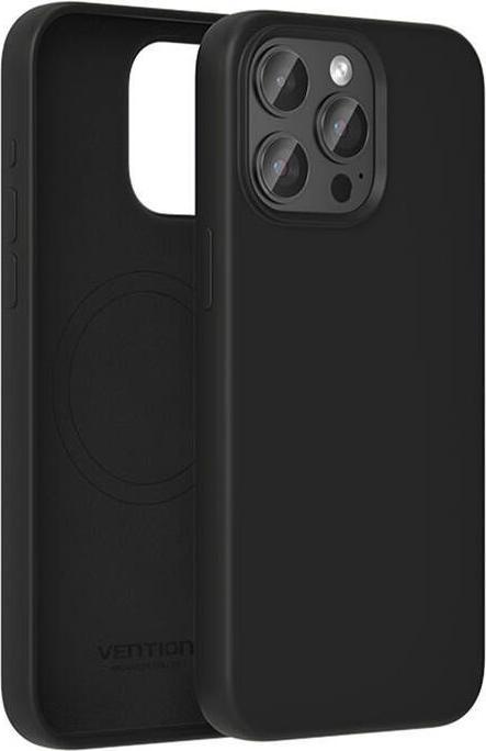 Actual product image Vention KUFB0-30 Silicone Case for iPhone 15 Pro (black) (Apple iPhone 15 Pro)