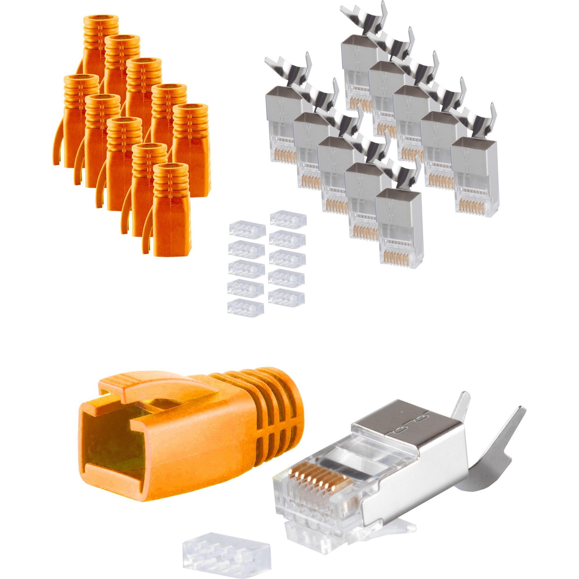 Shiverpeaks S/CONN maximum connectivity Netzwerk Modular Stecker RJ45 SET für Verlegekabel bis AWG 23, Stecker m (RJ45),...