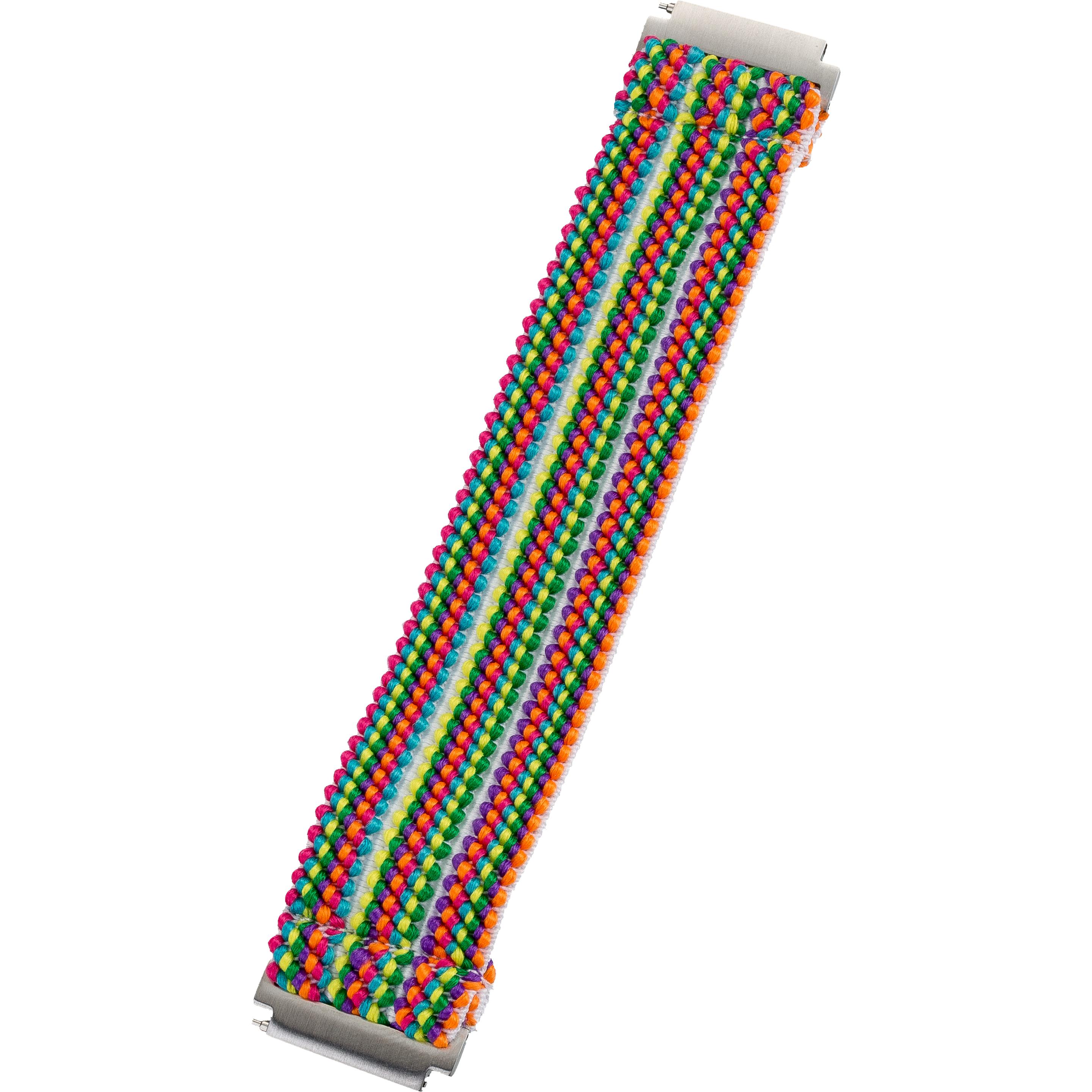 Peter Jäckel Armband 20mm Size M Rainbow, Uhrenarmband, Mehrfarbig