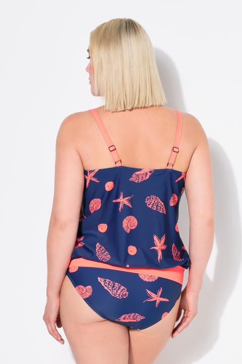 Actual product image Ulla Popken Seashell Print Tankini Set (54, 56)