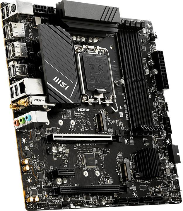 Actual product image MSI PRO B760M-A WIFI (LGA 1700, Intel B760, mATX)
