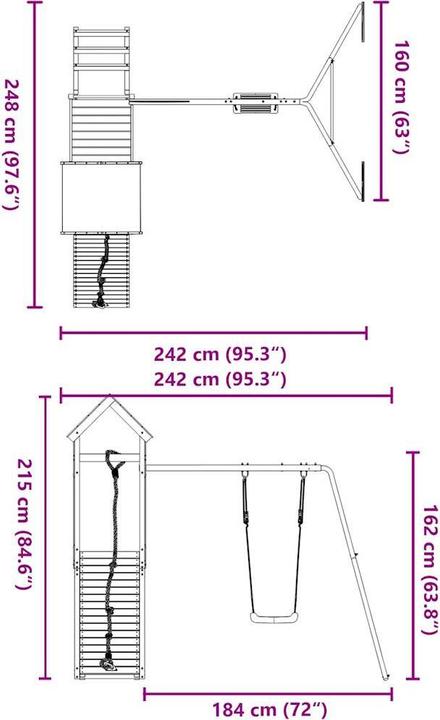 Immagine prodotto vidaXL Spielturm