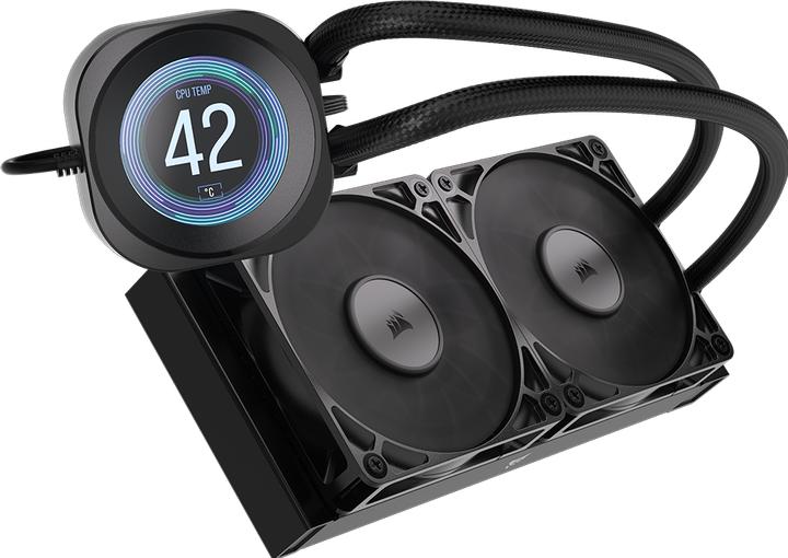 Actual product image Corsair NAUTILUS 240 LCD, 240mm Radiator, Liquid CPU Cooler