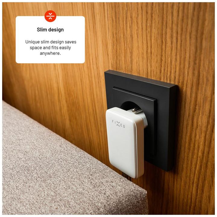 Produktbild Fixed - Wall Charger (FIXCG30S-C-WH) - Slim Design, Type-C, GaN, Power Delivery 3.0, 30W - White (30 W, 1 Port)