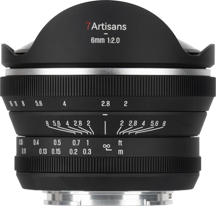 Actual product image 7artisans 6mm F2.0 Sony (E Mount) (Sony E, APS-C / DX)