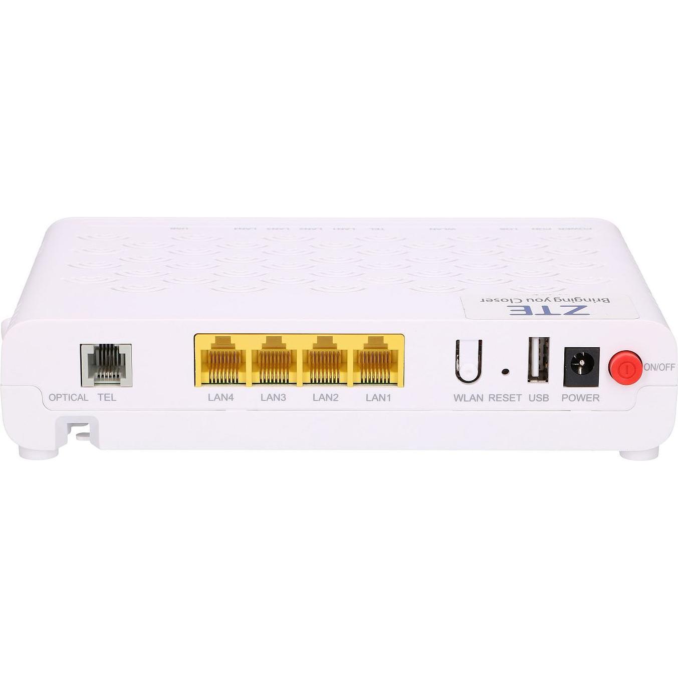Thumbnail - ZTE F623 ONT WiFi, 1x GPON, 3x RJ45 100Mb/s, 1x RJ45 1000Mb/s, 1x RJ11, 1x USB, Router
