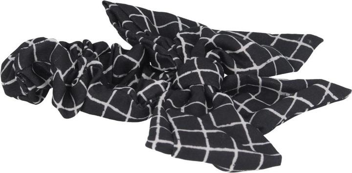 Image du produit Solida Scrunchie avec Skinny Scarf noir/blanc (Élastiques à cheveux)