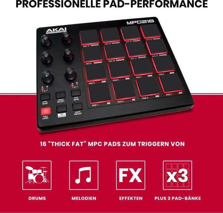 Actual product image Akai Mpd218 (Controller)