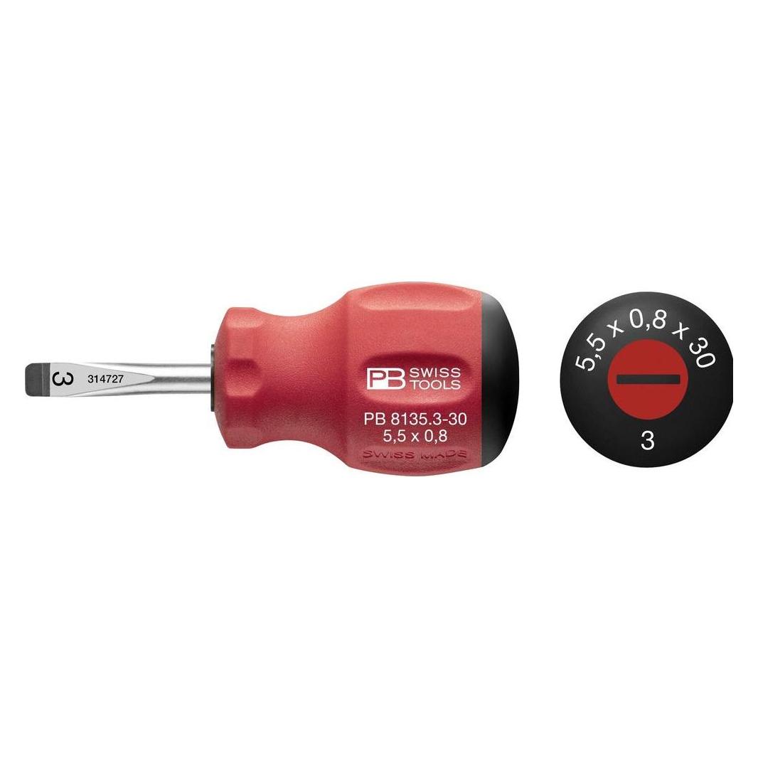 Pb Swiss Tools, Schroevendraaiers, Schroevendraaier PB8135 3-30 (Schroeven Met Sleufkop)