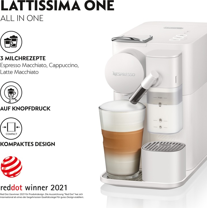Image du produit De'Longhi Nespresso Lattissima One (NESPRESSO Original)
