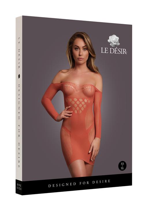 Actual product image Le Désir Long-Sleeved Net Mini Dress - One Size (One size)