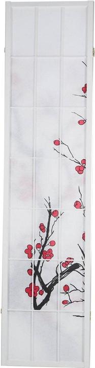 Immagine prodotto Greendeco 4 pezzi Paravent Room Divider Cherry Pattern Cherry Blossoms Bianco
