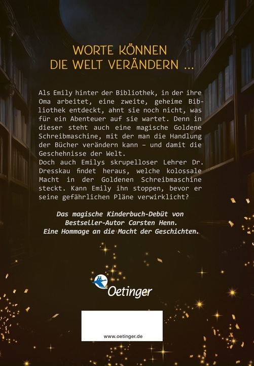 Produktbild Die goldene Schreibmaschine (Carsten Henn, Deutsch)