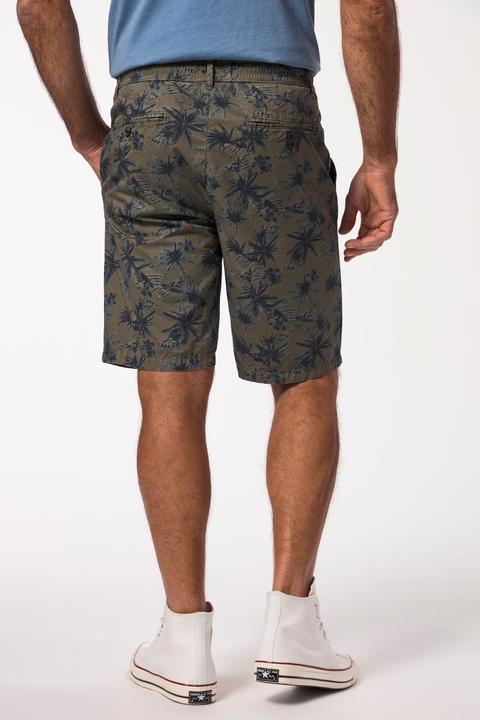 Actual product image JP1880 Bermuda shorts, all-over print, elastic waistband, up to 8 XL (6XL)