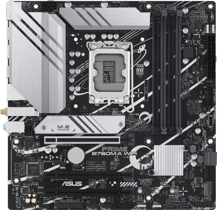ASUS PRIME B760M-A WIFI (LGA 1700, Intel B760, mATX)