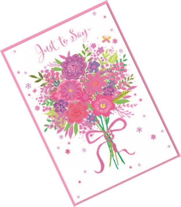 Produktbild Simon Elvin Blumen Grusskarte Just To Say 6erPack Karton (6 Stk.)