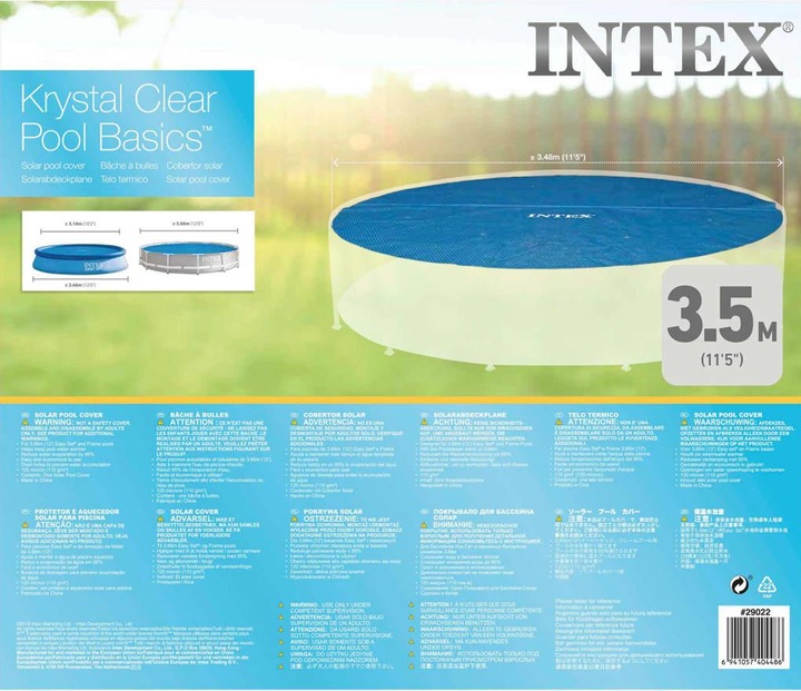 Actual product image Intex Solar tarpaulin